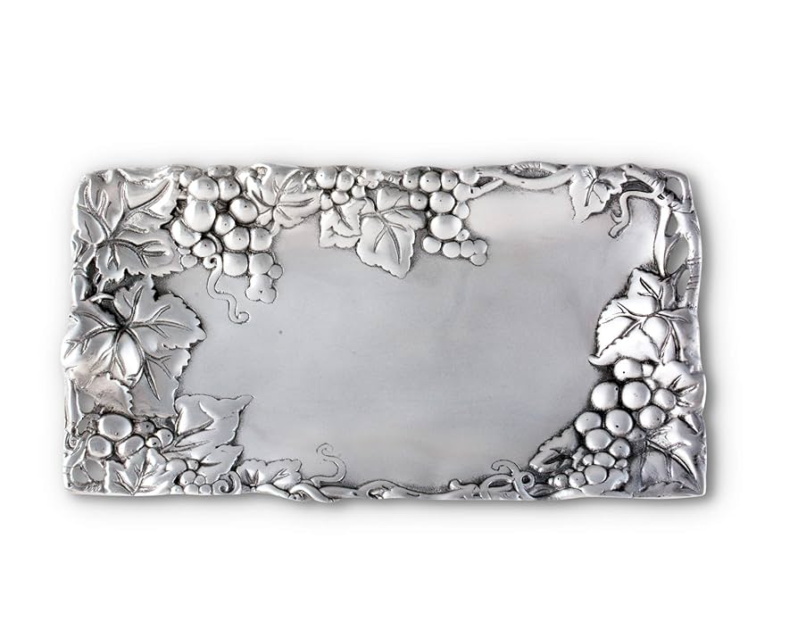 Amazon.com | Arthur Court Metal Bread Serving Tray Grape